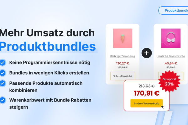 Produktbundles Extension für den JTL Shop & Returnless jetzt in der Pushly App
