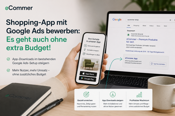 Shopping-App mit Google Ads bewerben: Es geht auch ohne extra Budget!