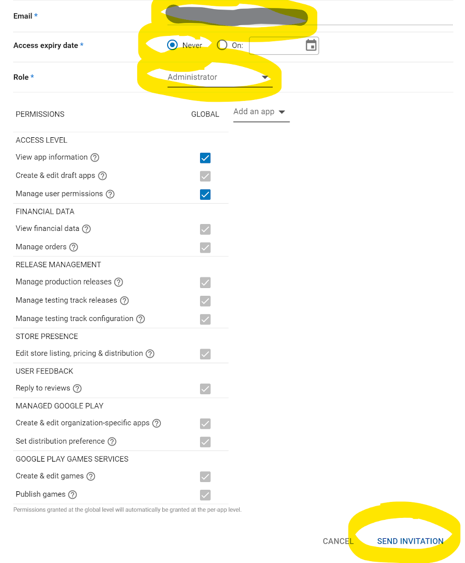 New User Entry